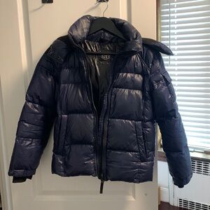 S13 Boy’s navy puffer coat